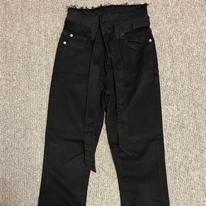 7 For All Mankind High-rise skinny jeans with black belt